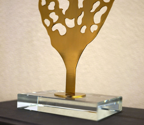 Golden Leaves Table Decor (Gold, L)