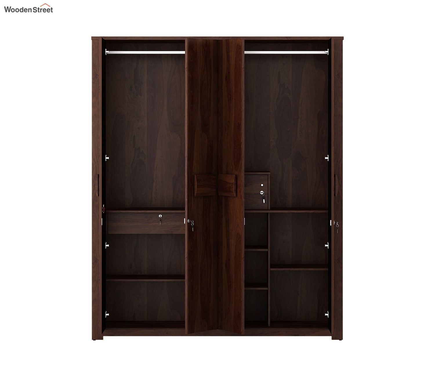 Kosmo Artisan 4 Door Engineer Wood Wardrobe