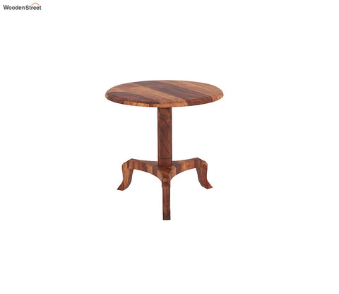 Arctic Sheesham Wood Round Stool (Honey Finish)