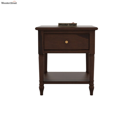 Emerson Sheesham Wood Side End Table (Teak Finish)