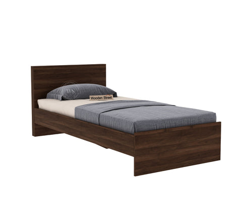 Clemency Bed without Storage (Single Size, Columbian Walnut Finish)