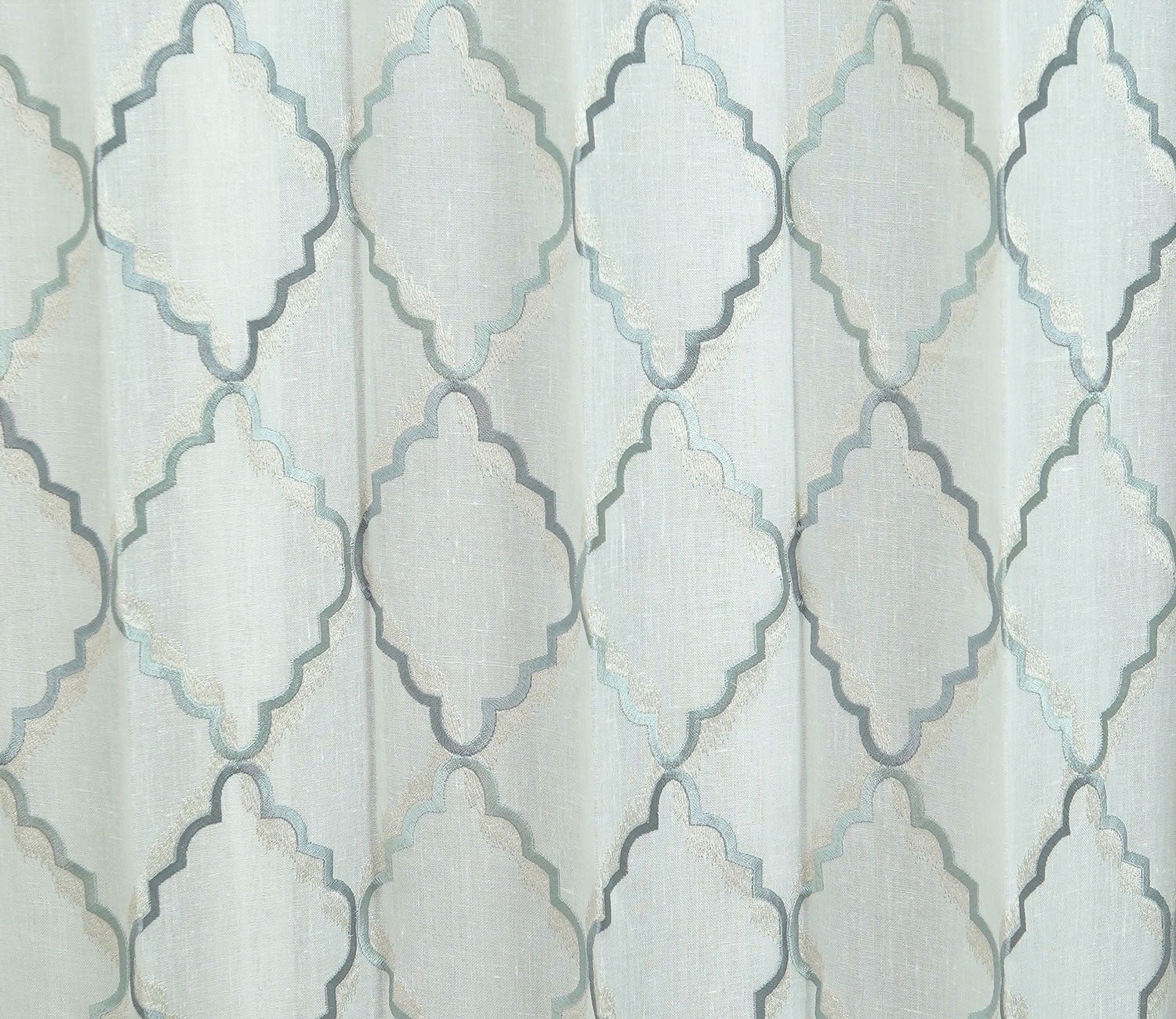 Cobalt Chain 1 Piece Sheer Curtain (Blue, 7 Feet)
