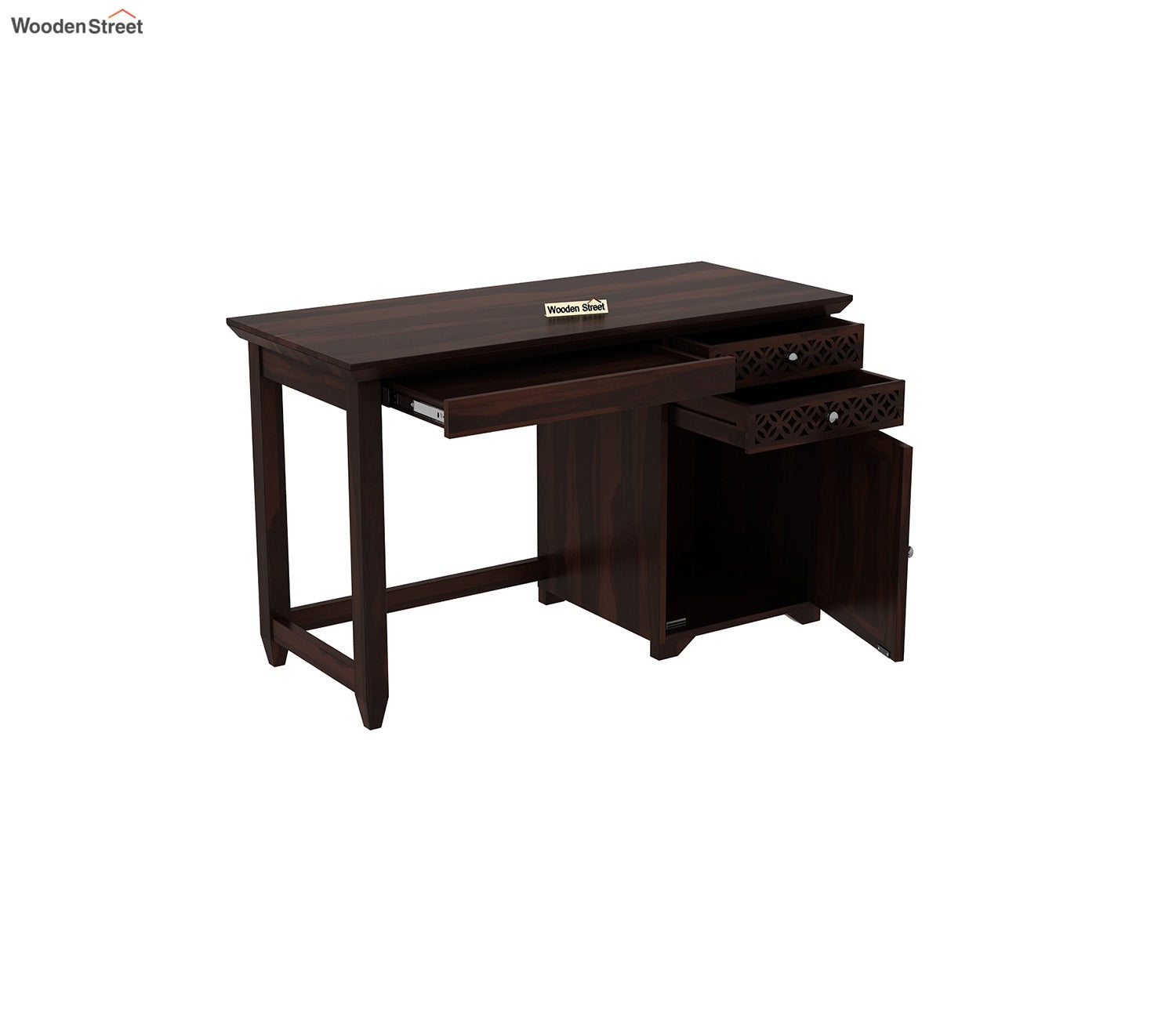Cambrey Office Table (Walnut Finish)
