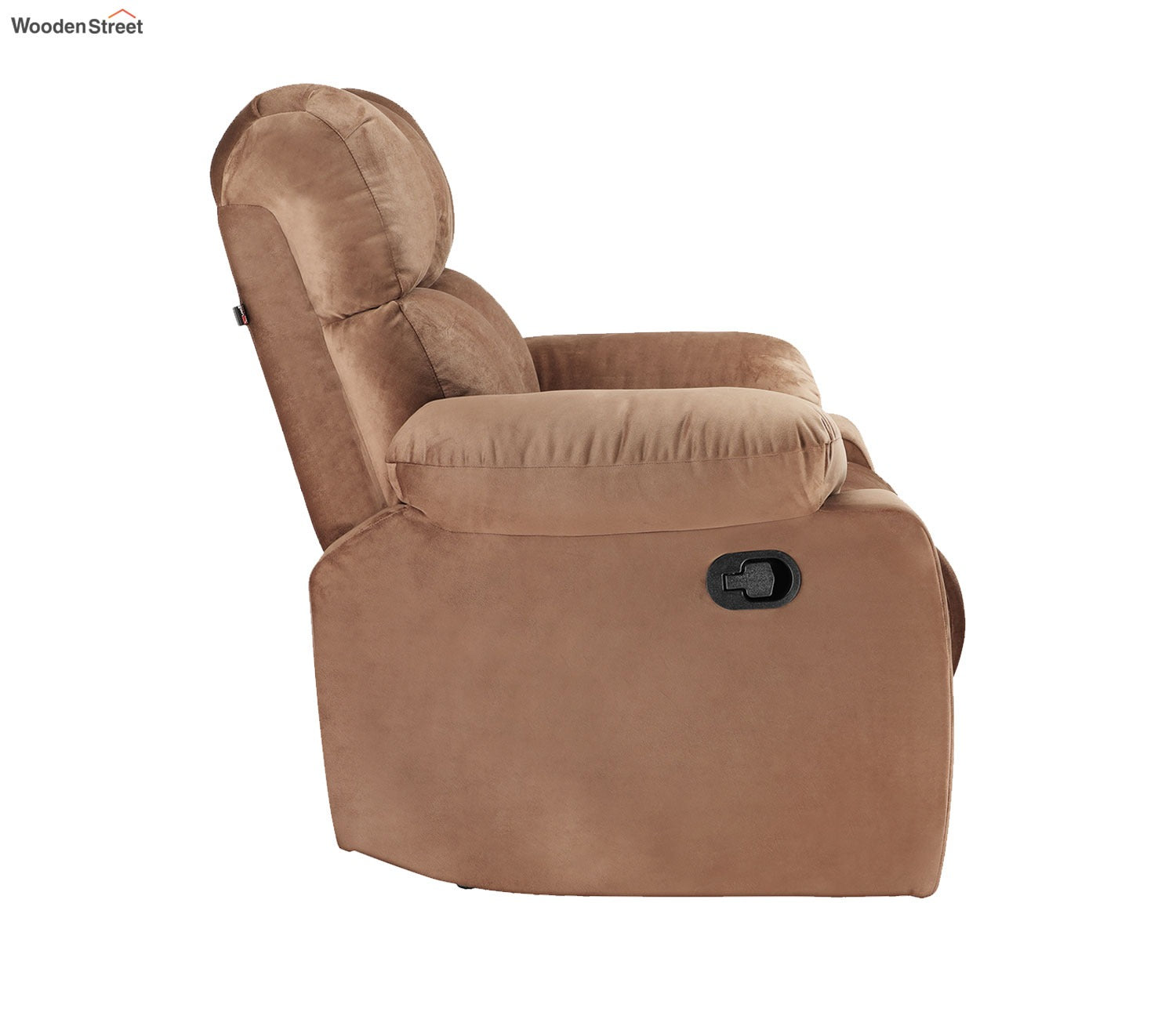 Valios Fabric 1 Seater Manual Recliner Chair (Brown)