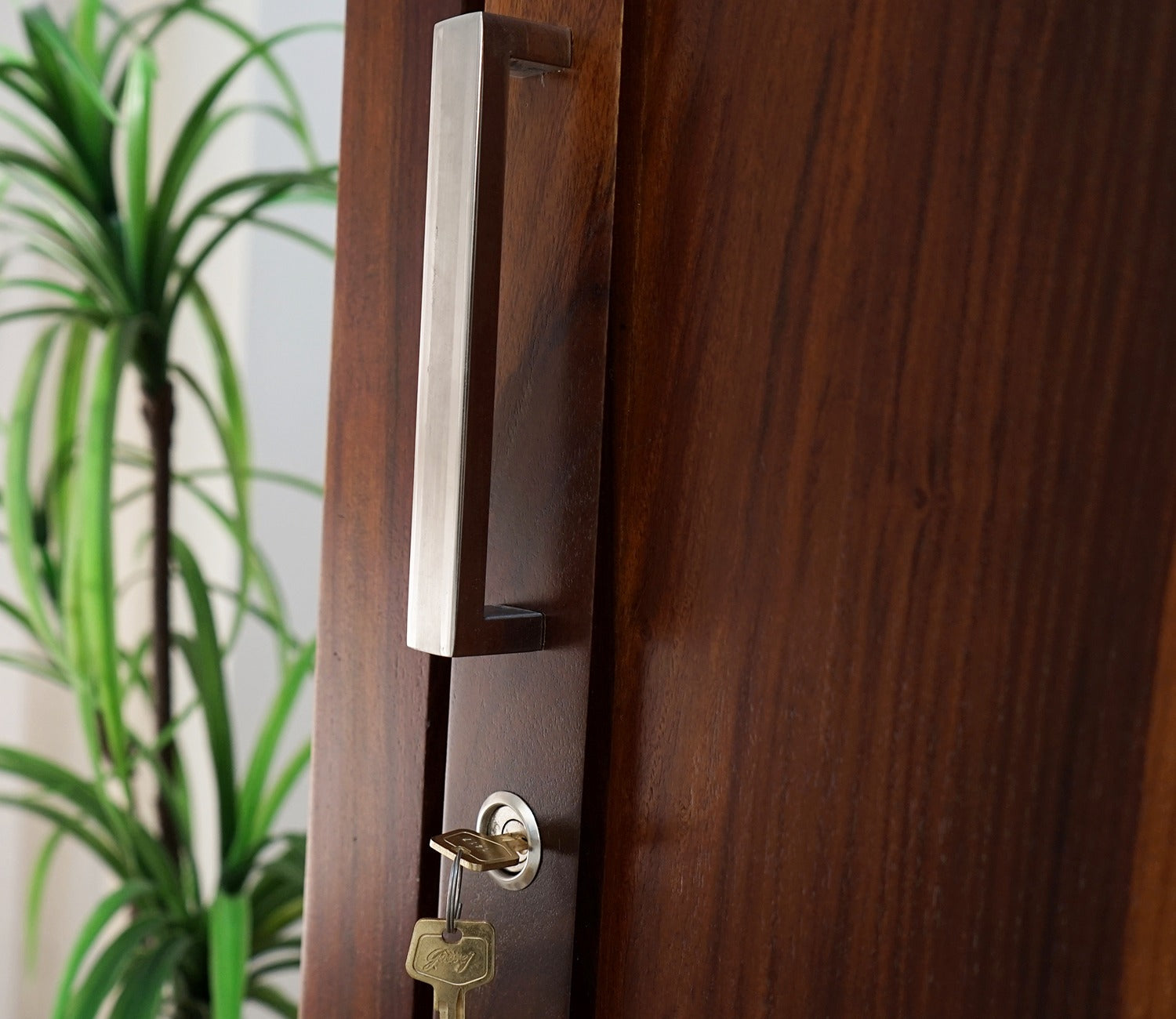 Adolph 1 Door Multi-Utility Wardrobe (Honey Finish)