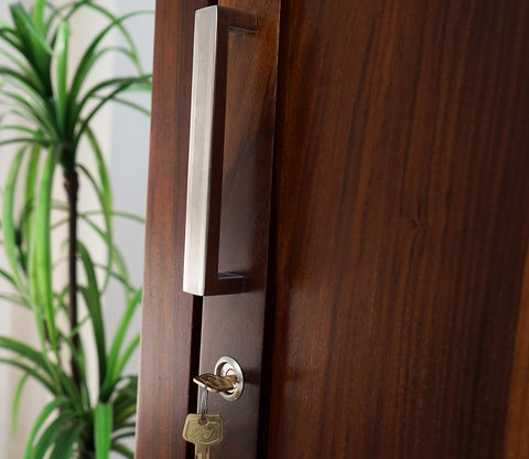 Adolph 1 Door Multi-Utility Wardrobe (Honey Finish)