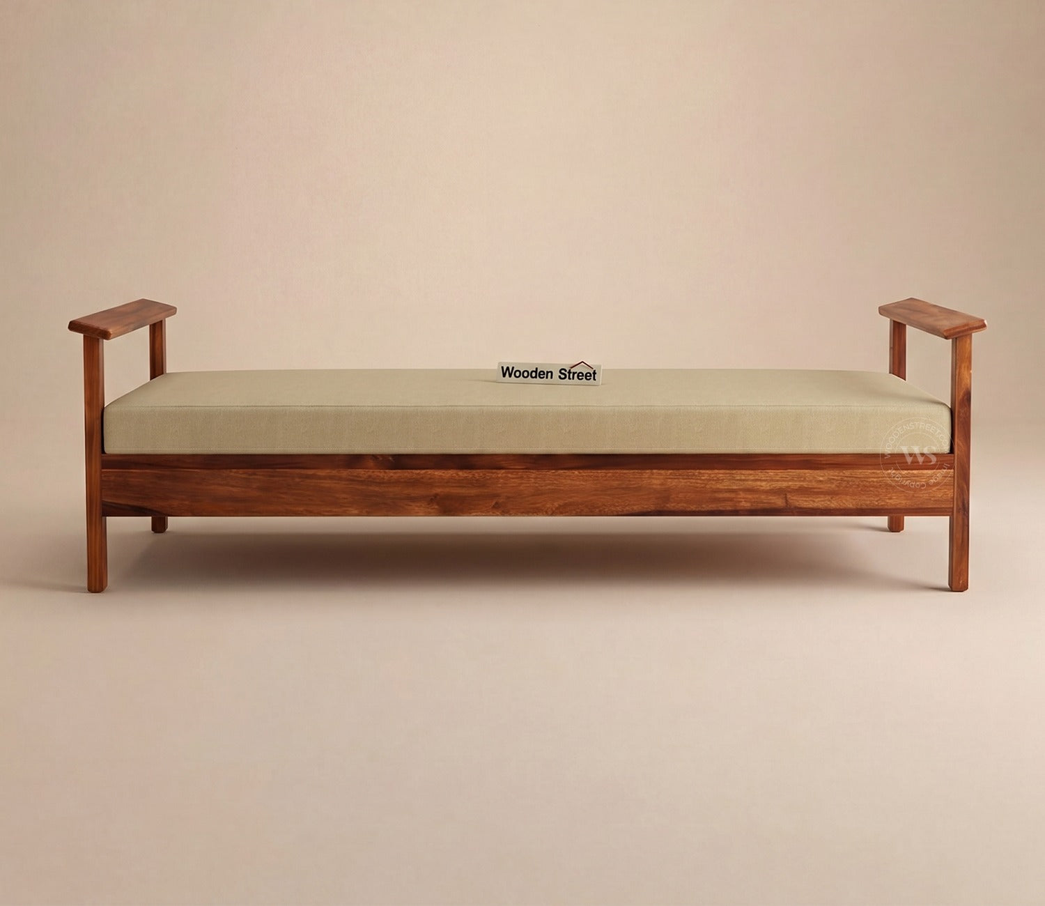 Leona Divan with Mattress (Honey Finish)