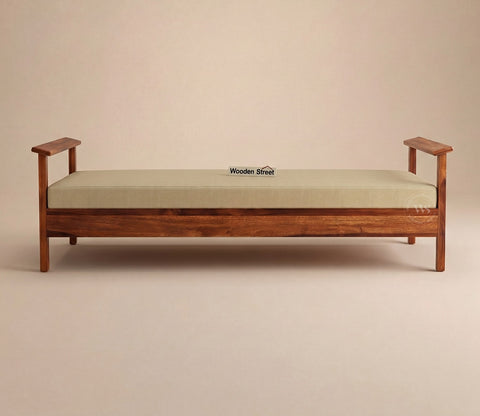 Leona Divan with Mattress (Honey Finish)