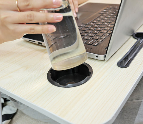 Geeky Foldable Engineered Wood Multipurpose Table for Laptop, Study and Breakfast