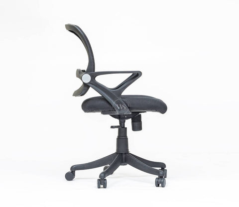 Strydom High Back Mesh Ergonomic Office Chair With Comfortable Seat, Synchro Mechanism & Durable Nylon Base (Black)