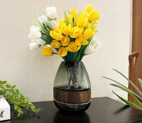 Botanic Wonders Glass Vase (Black, L)