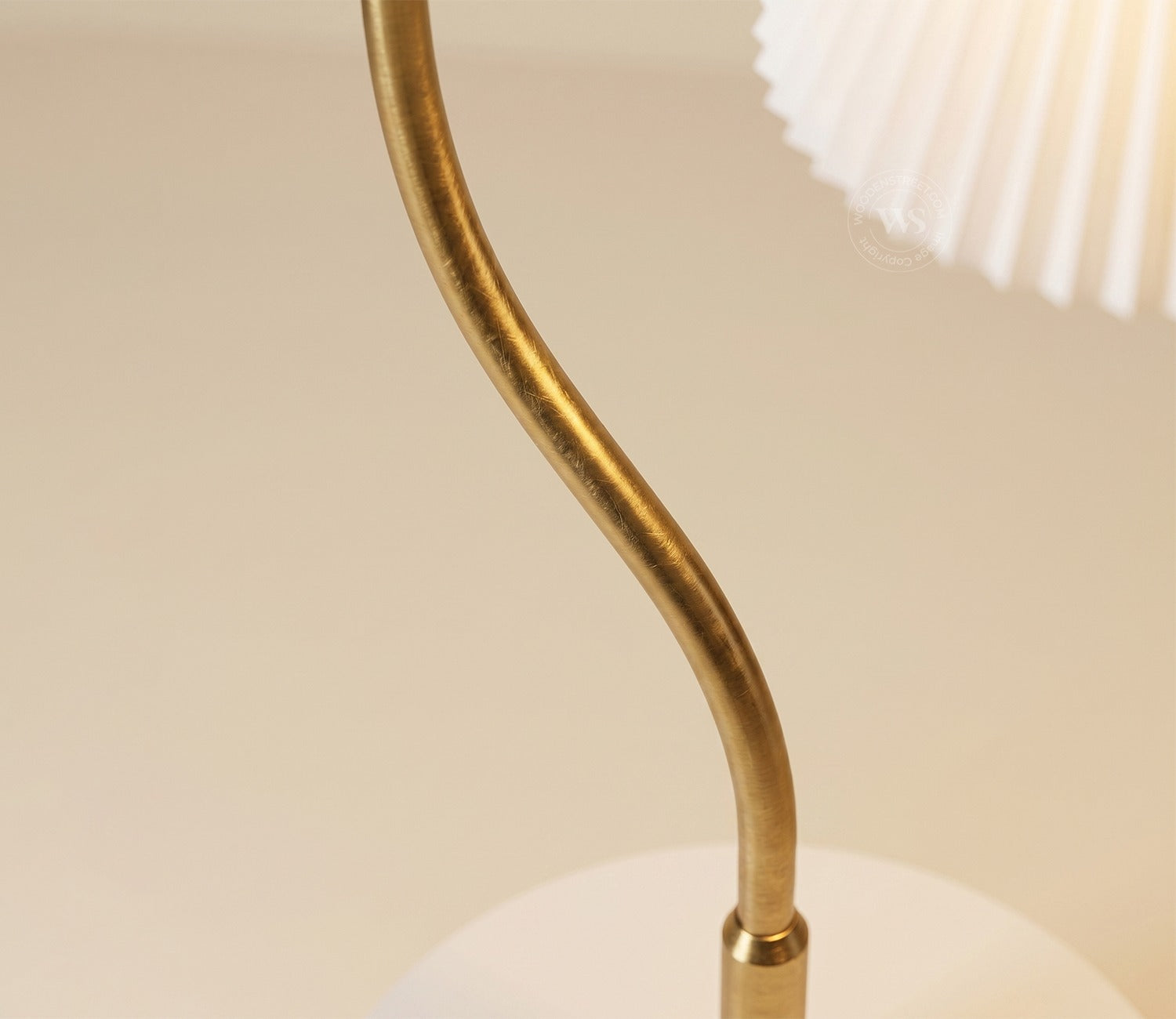 Kingsley Shelf Golden Floor Lamp
