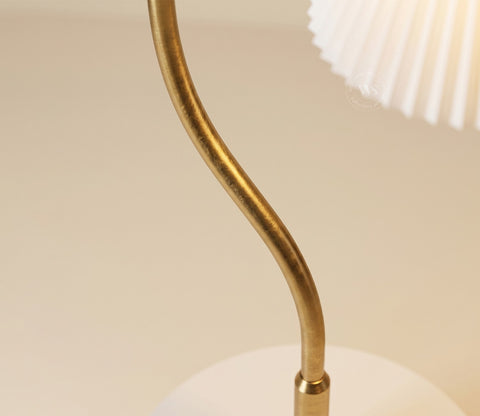 Kingsley Shelf Golden Floor Lamp