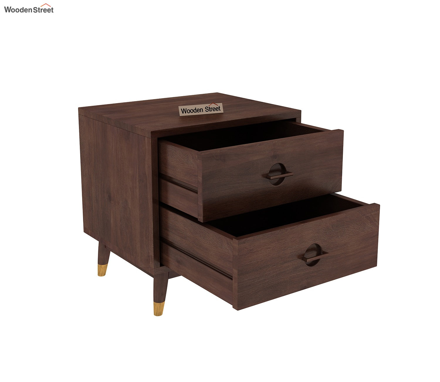 Jex Bedside Table (Walnut Finish)