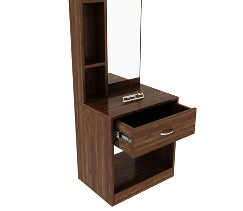 Orbit Dressing Table With Mirror (Columbian Walnut Finish)