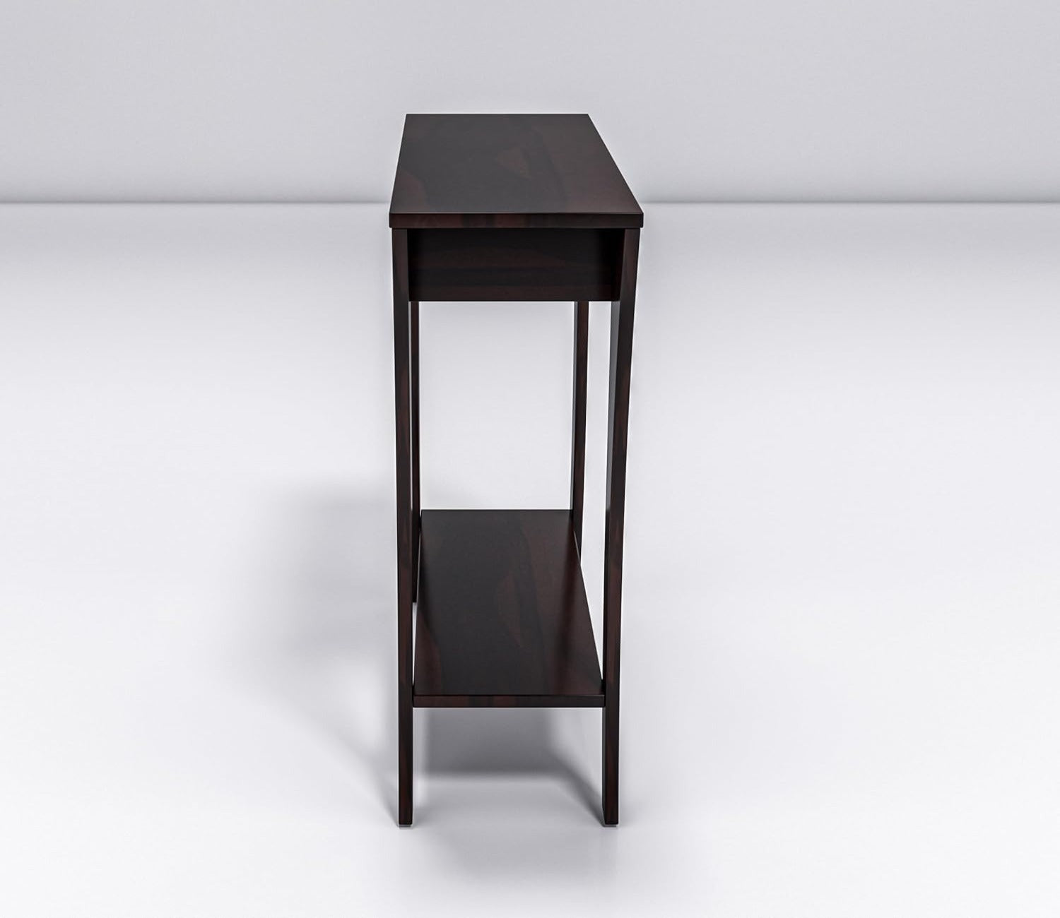 Wooden Partition Leave Design Console Table