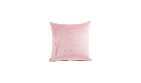 Beaded Velvet Cushion Covers - Set of 1 (Peach, 18 x 18 inch)