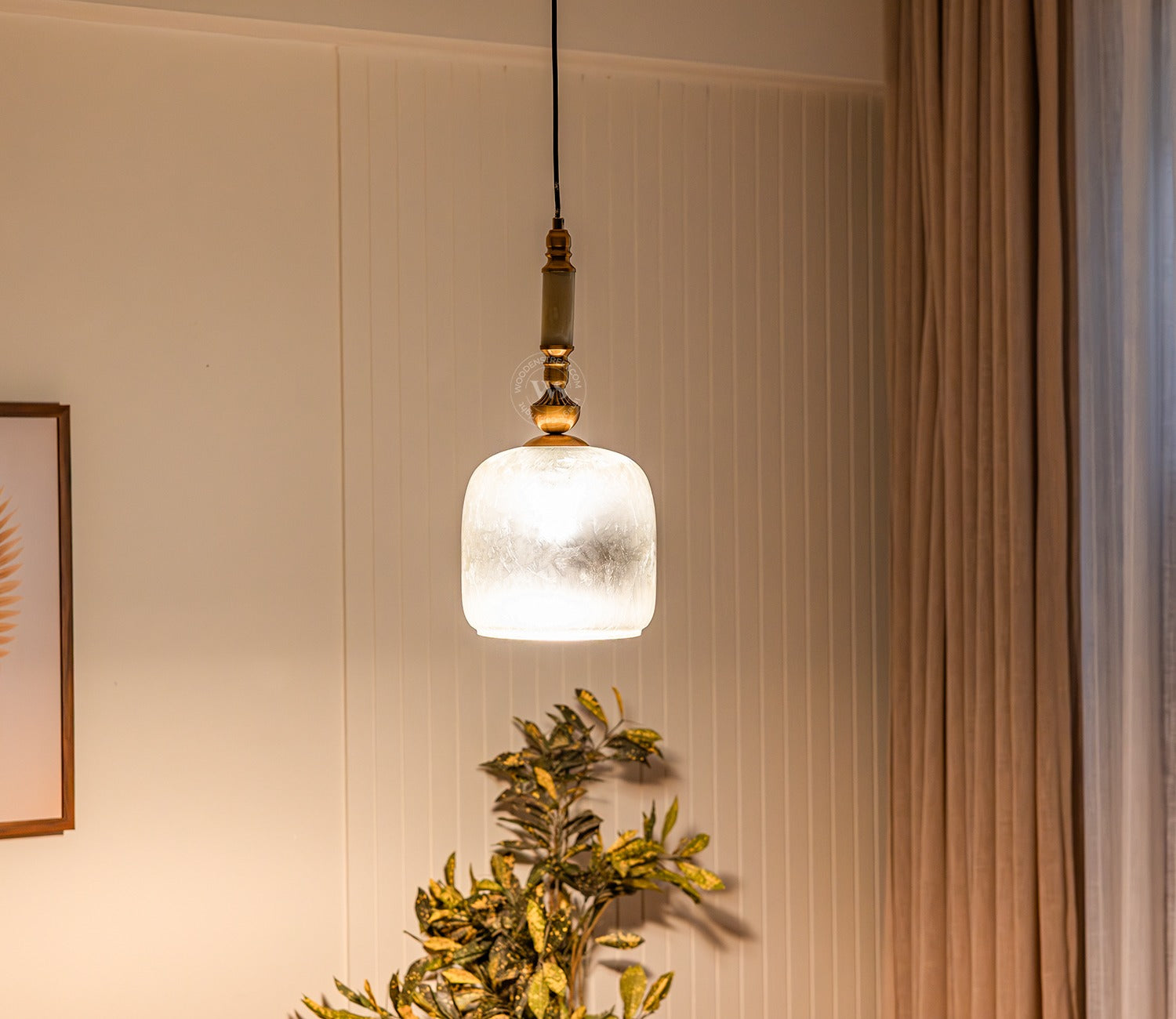 Laurel Glass Hanging Lights (Bronze)