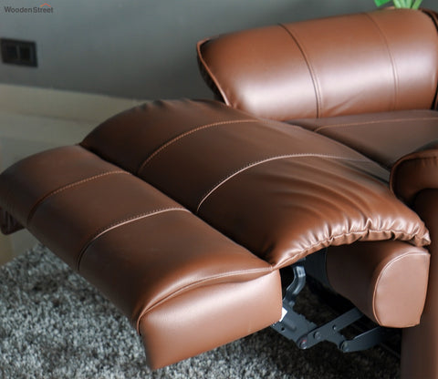 Valencia Manual Recliner Sofa (Saddle Brown)