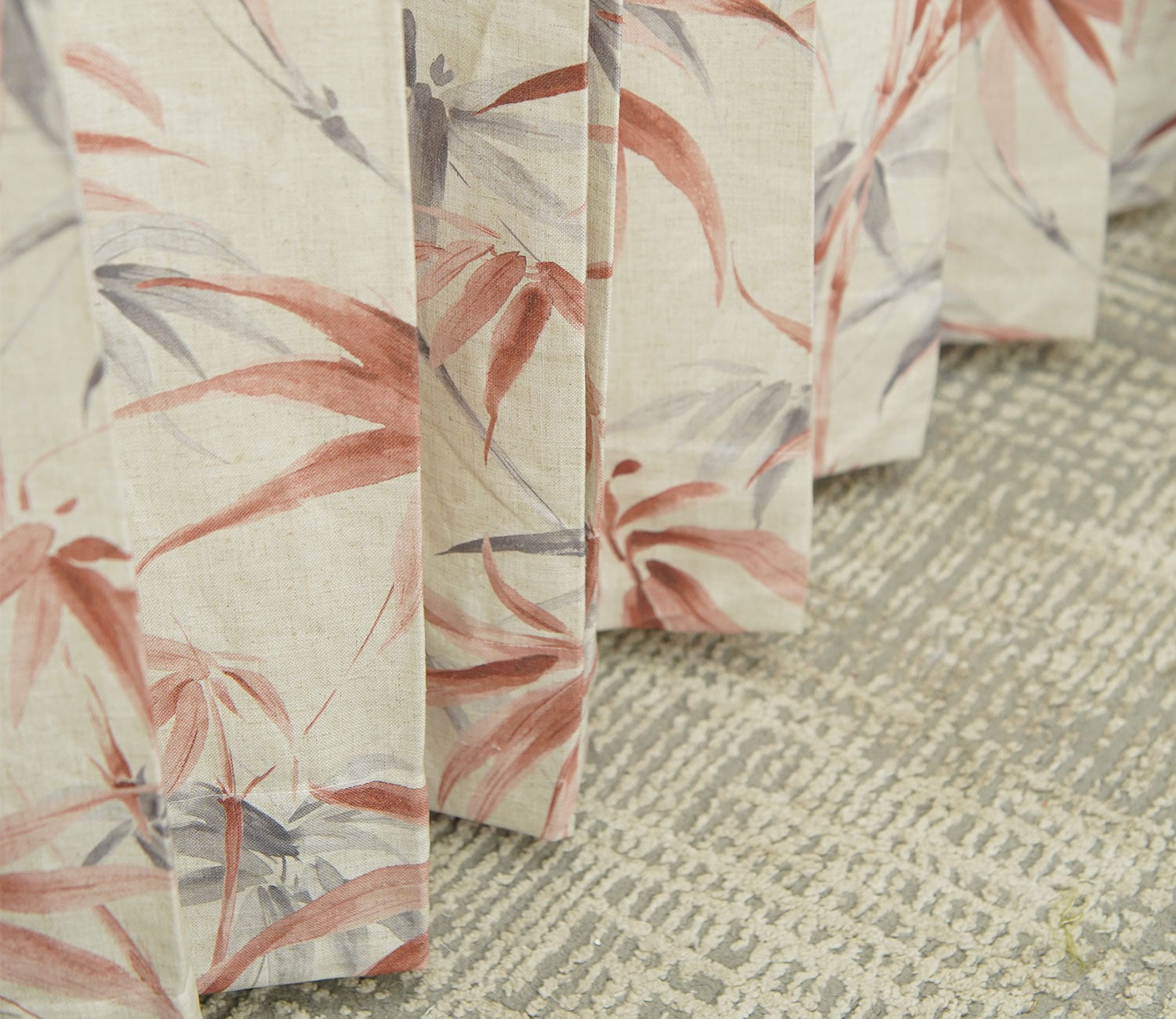 Fern 1 Piece Light-Filtering Curtain (Peach, 7 Feet)