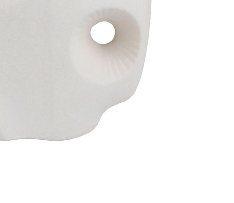 Tranquil Pot Ceramic Vase (White, L)