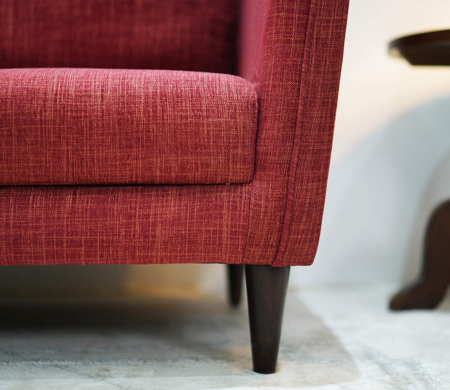 Oxford 3 Seater Fabric Sofa (Cotton, Persian Plum)