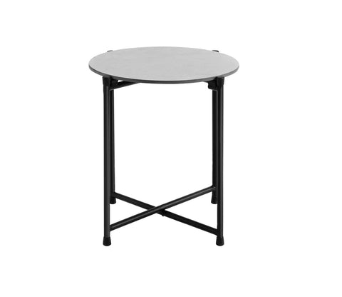 Black Rope 2 Seater Chair With Table And Off White Cushions Balcony Set