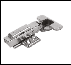 Trueliving_CLIP ON  Silver HINGES 2D MS SS (SOFT CLOSE) ECO *0 crank