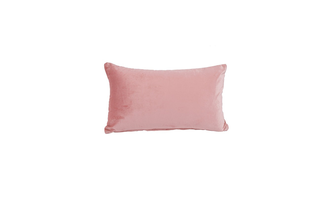 Beaded Sequin Velvet Cushion Covers - Set of 1 (20 x 12 inch, Peach)