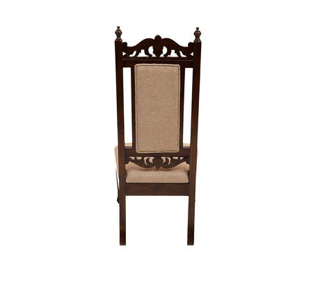 Soha Chair in Premium Teakwood in Walnut Finish