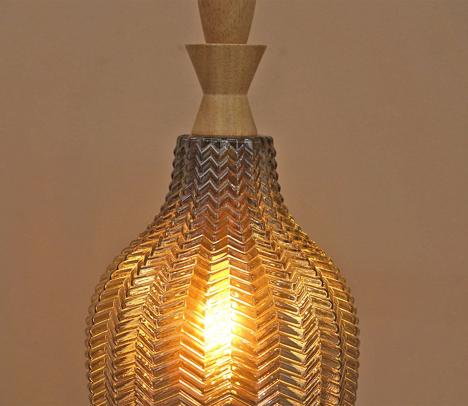 Miera Glass Pendant Light (Smokey Grey)