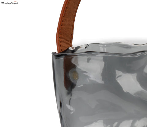 Whimsy Holder Glass Vase (Black, L)