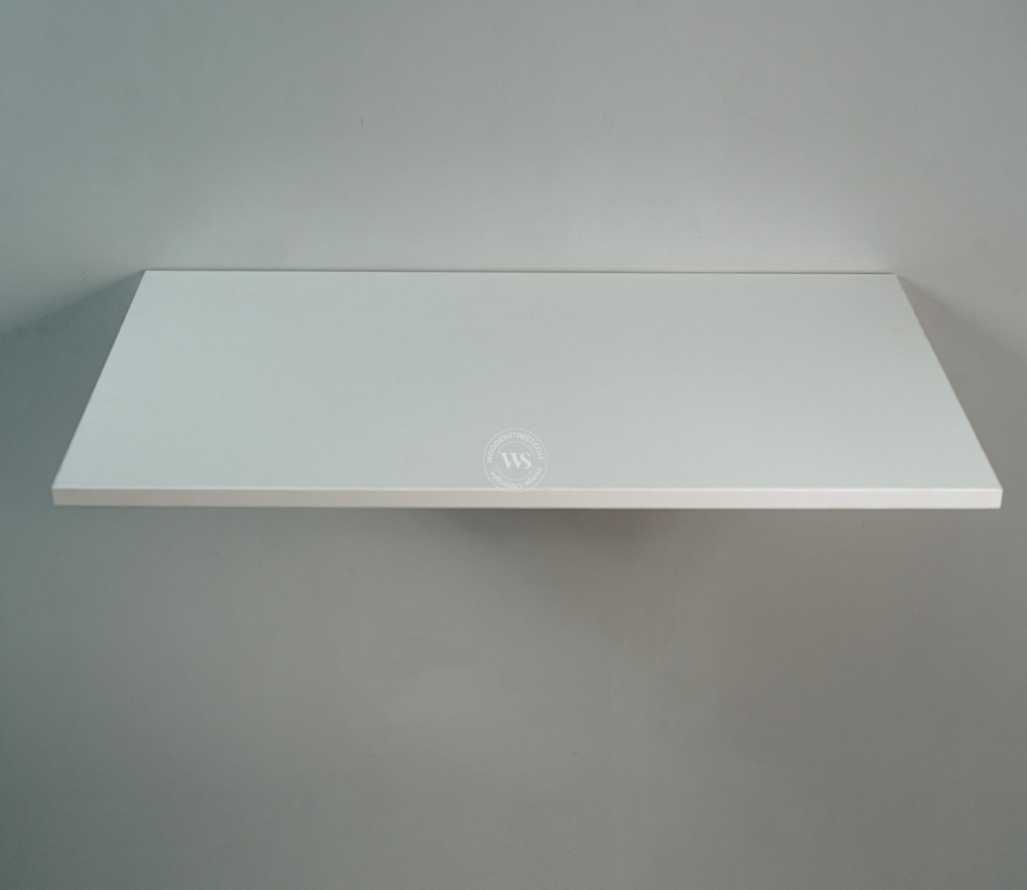 Stanko Foldable Wall Mounted Engineered Wood Study Table (Frosty White Finish)