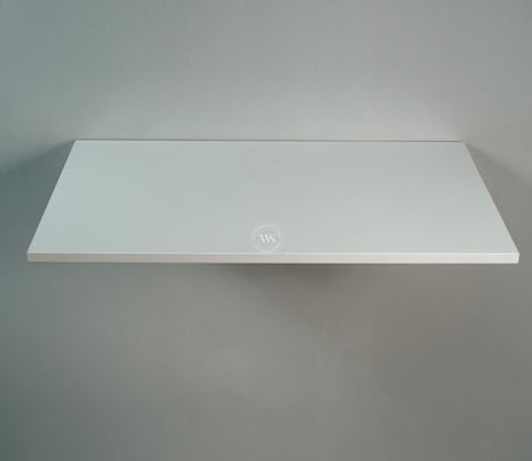 Stanko Foldable Wall Mounted Engineered Wood Study Table (Frosty White Finish)