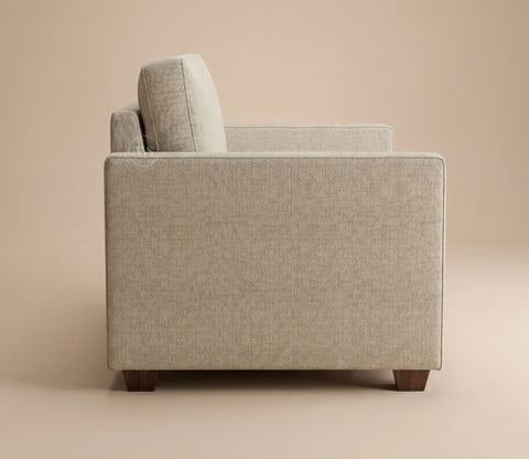 Albus 3 Seater Fabric Sofa (Cottage Ivory)