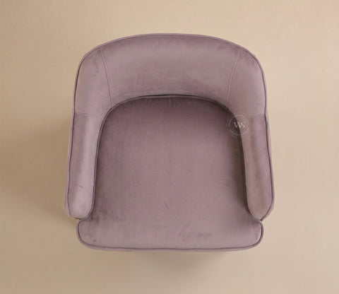 Avira Premium Upholstery Lounge Chair (Salmon Pink)