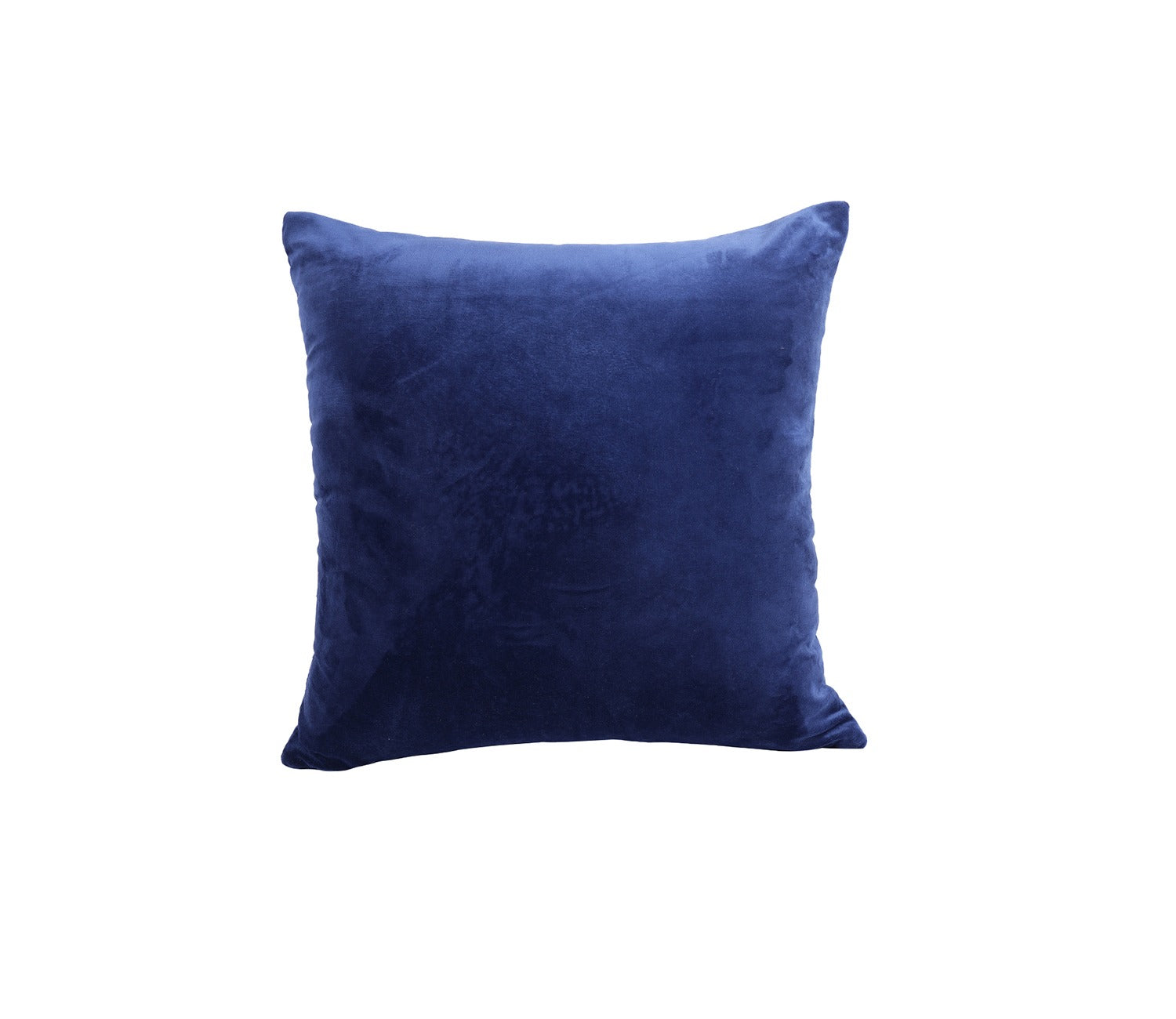 Beaded Velvet Cushion Covers - Set of 2 (Blue, 18 x 18 inch)