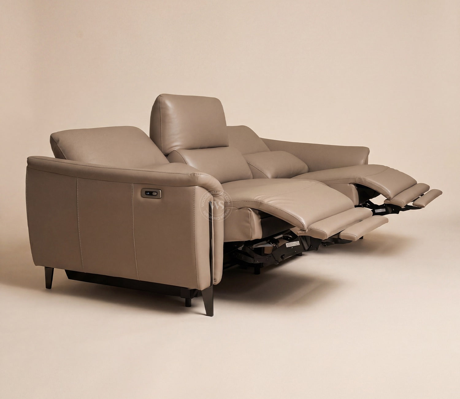 Dennis Luxe Electric Recliner 3 Seater Sofa (Urban Beige)