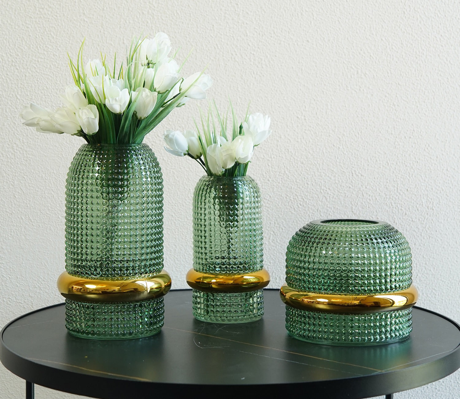 Bloom Box Glass Vase (Green, S)