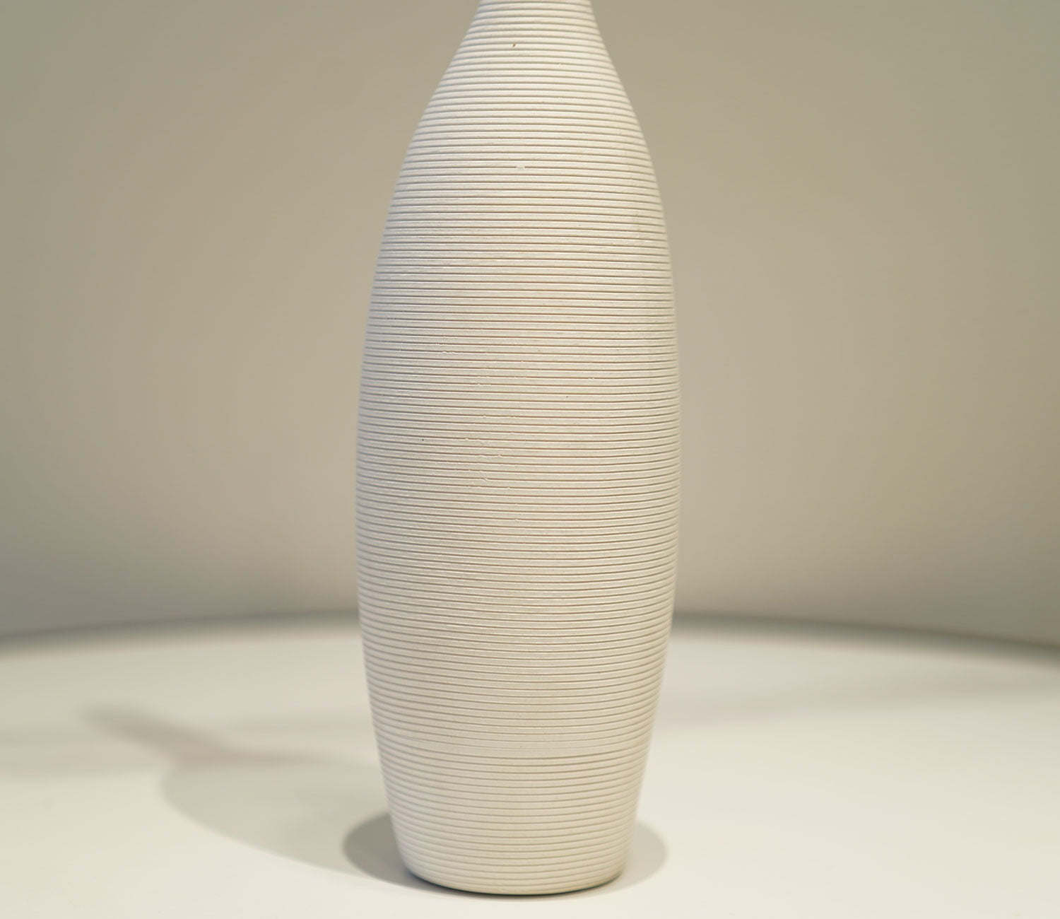 Eternity White Ceramic Long Vase