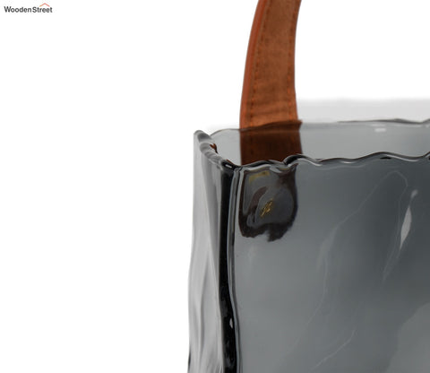 Whimsy Holder Glass Vase (Black, S)
