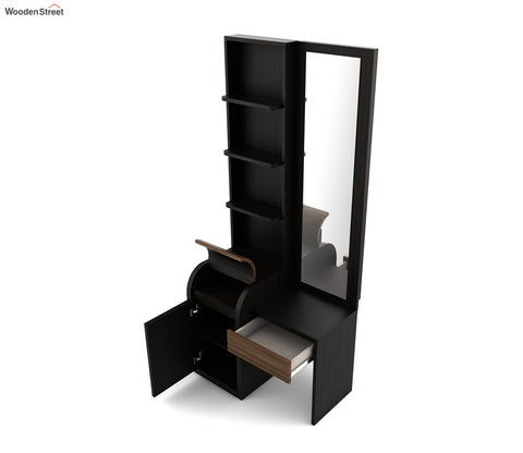 Amazon Engineered Wood Dressing Table in Natural Teak Finish