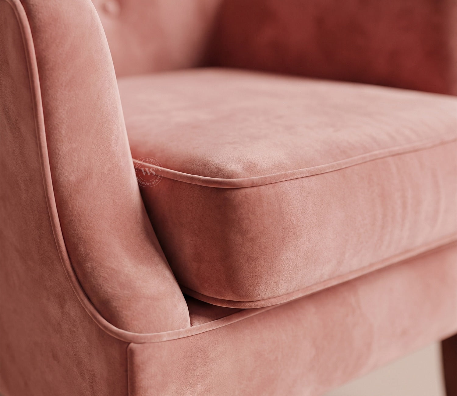Adoree Lounge Chair (Salmon Pink)