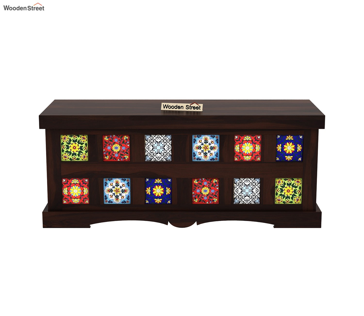 Boho Trunk Box (Walnut Finish)