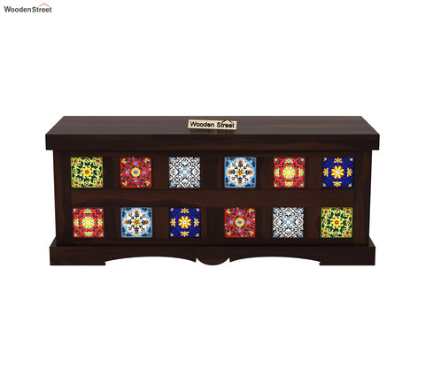 Boho Trunk Box (Walnut Finish)