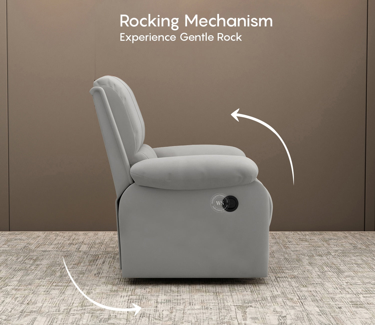 Arvana Motorized Recliner Sofa (Grey)