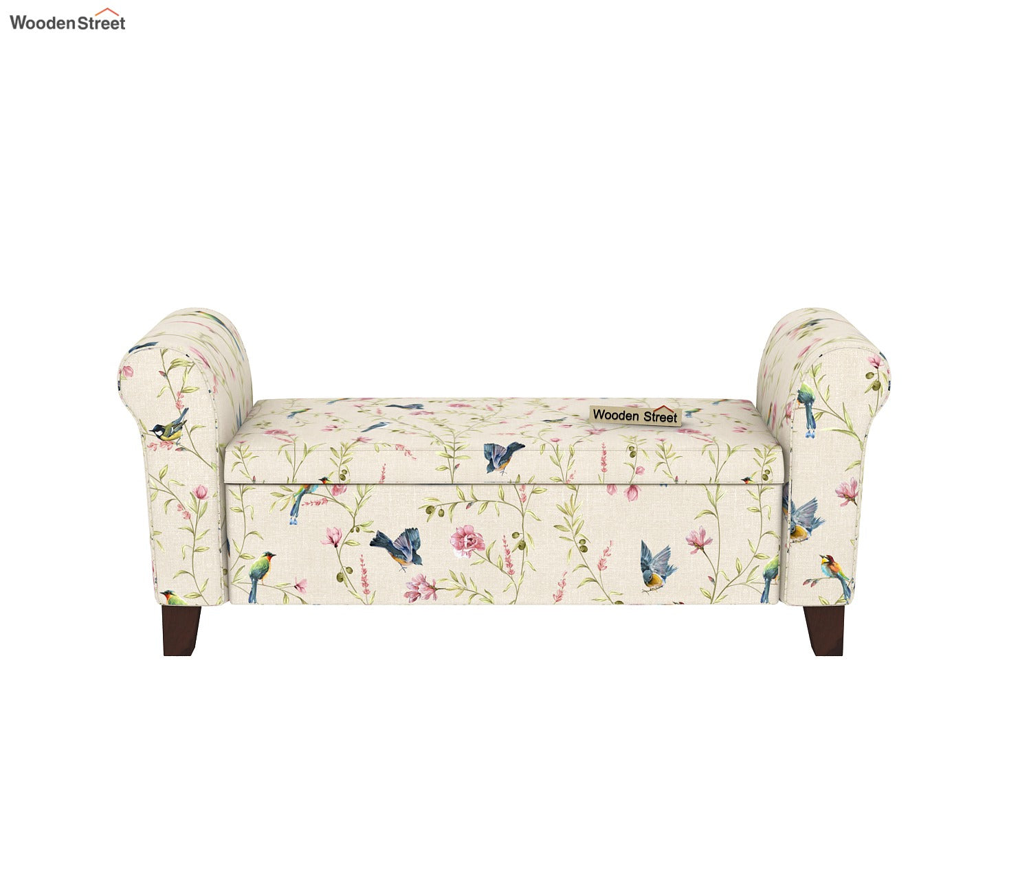 Jade Bench With Storage (Cream Robins)