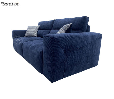Midoro Powered Recliner Sofa with Extendable Seating (Blue)