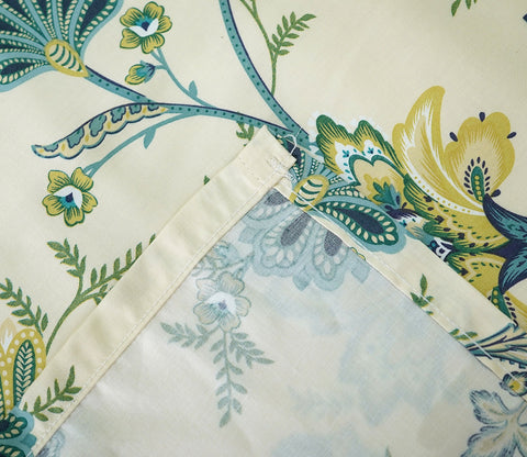 Venusa Classic Printed King Size Bedsheet (Green)
