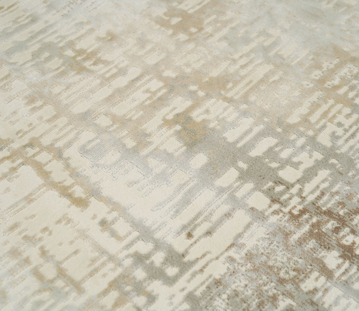 Terezza Beige Abstract Carpet  (11 x 7.8 Feet)